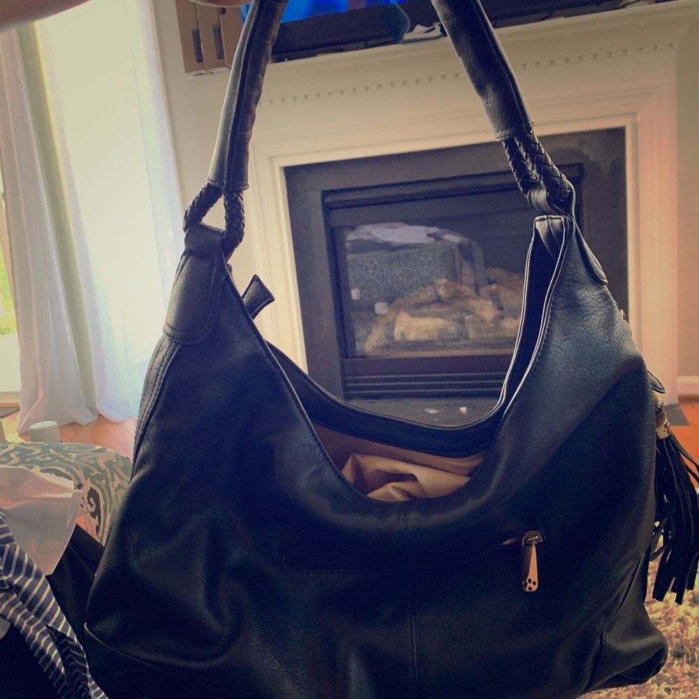 Black Leather Satchel
